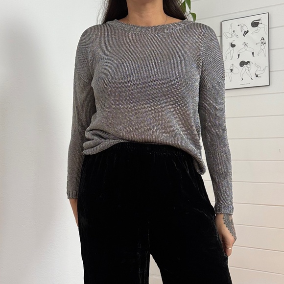Vince metallic knit sweater - Picture 2 of 6
